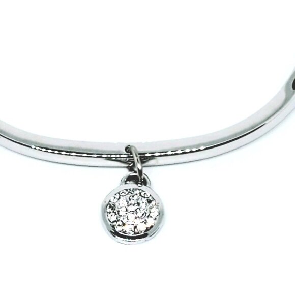 Anne Klein Silver Tone Rhinestone Bracelet - Picture 4 of 5